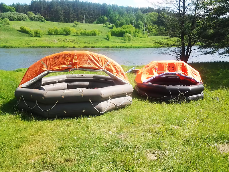 Rafts ready to go